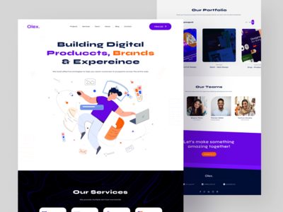 Olex 设计机构登陆页面(Olex Design Agency Landing Page)