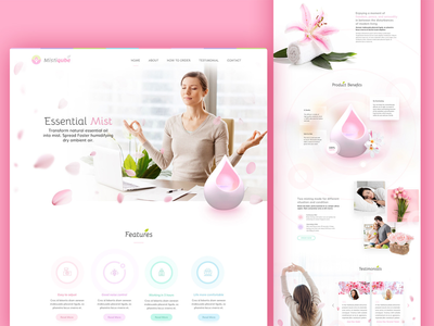 健康放松主题网站(Wellness Relaxation Theme Website)