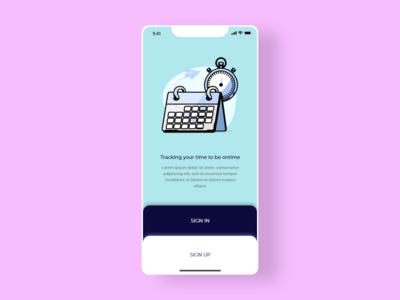 时间跟踪应用程序的板载屏幕(Onboard screen for Time Tracking app)