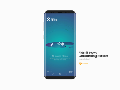 Ridmik 新闻入职屏幕(Ridmik News Onboarding screen)
