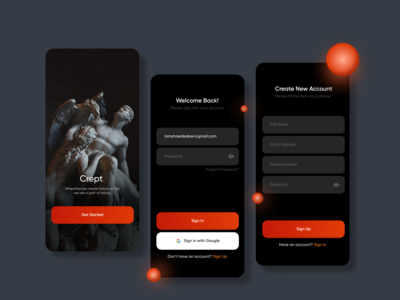 登录/注册屏幕(Sign in/Sign up Screen)