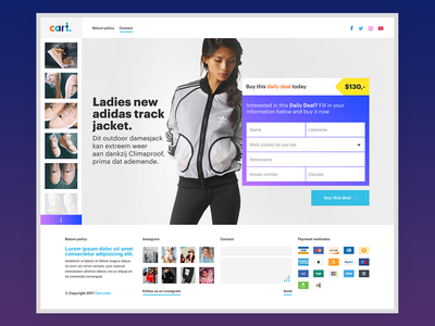 一品网店电商网站设计/每日优惠网站(One product webshop e-commerce website design / Daily deal website)
