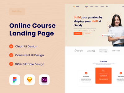 在线课程登陆页面(Online Course Landing Page)