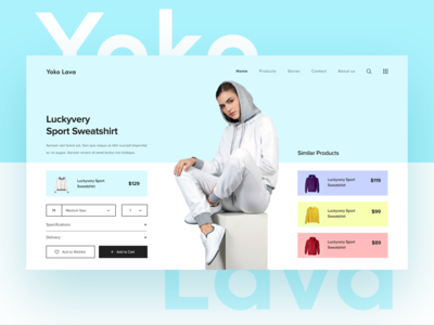 电子商务平台产品页面概念(ECommerce Platform Product Page Concept)