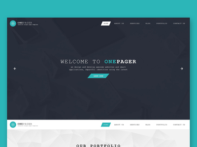 Onepager - 响应式一页 HTML 模板(Onepager - Responsive One Page HTML Template)