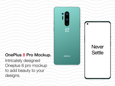 一加 8 Pro 样机。(Oneplus 8 pro mockup.)