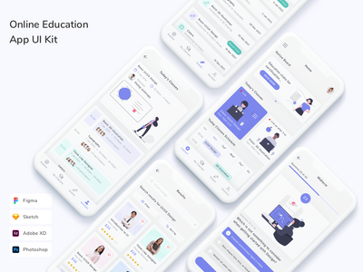 在线教育应用程序 UI 套件(Online Education App UI Kit)