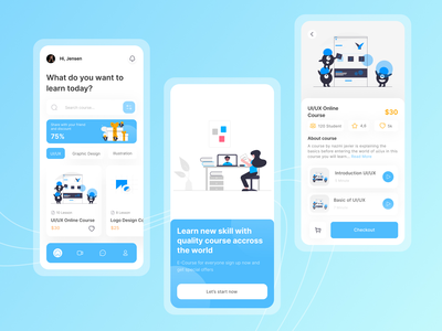 在线课程移动应用(Online Course Mobile App)