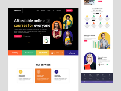 在线课程页面设计(Online courses page design)