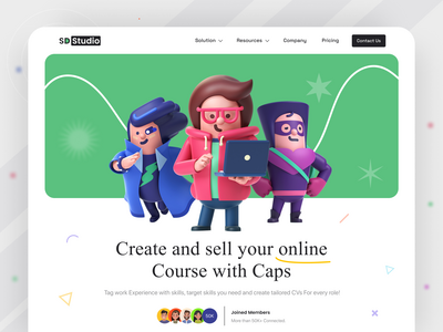 教育：在线课程网站登陆📚(Education: Online Course website Landing  📚)