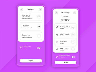 在线赚取移动应用程序模板设计(Online Earn Mobile App Template Design)