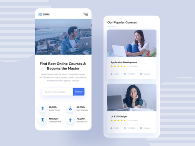 在线教育 - 应用程序 UI 套件(Online Education - App Ui Kit)