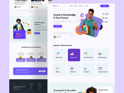 在线教育落地设计(Online Education Landing Design)