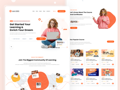 在线教育网站登陆页面(Online Education Website Landing page)