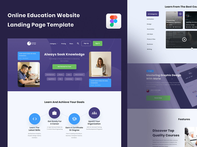在线教育网站模板(Online Education Website Template)
