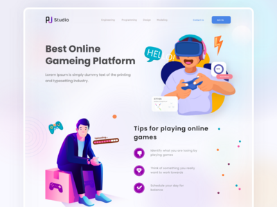 在线游戏平台界面(Online Game Platform UI)