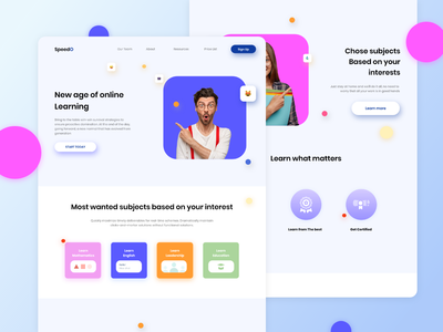 在线学习登陆页面(Online Learning Landing Page)