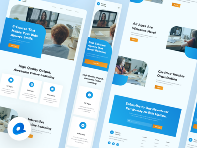 在线学习登陆页面(Online Learning Landing Page)