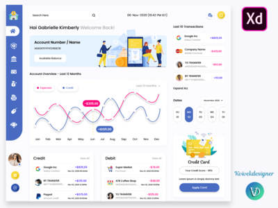 网上银行 Web 应用程序模板样机(Online Banking Web Application Template Mockup)