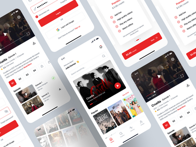 电影应用程序 UI 套件设计(Movie App UI Kit Design)