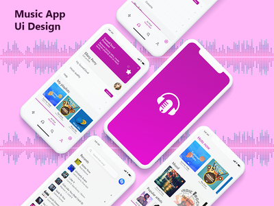 在线音乐应用界面设计(Online Music App Ui Design)