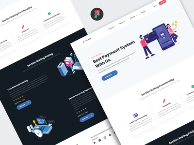 在线支付解决方案登陆页面网站(Online payment solution landing page website)