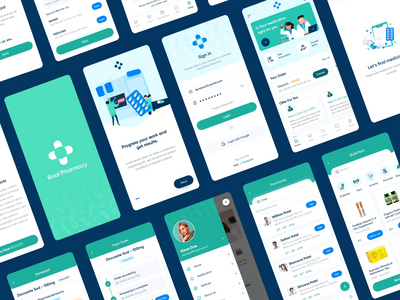 在线药房应用程序 ui 套件(Online Pharmacy app ui kit)