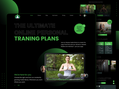 瑜伽课 |登陆页面设计(Yoga Class | Landing Page Design)