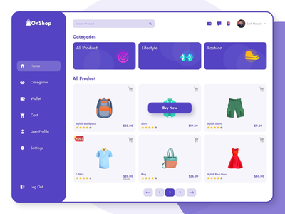 OnShop-首页设计(OnShop-Homepage Design)