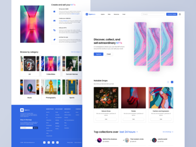 OpenSea 登陆页面重新设计(OpenSea landing page redesign)