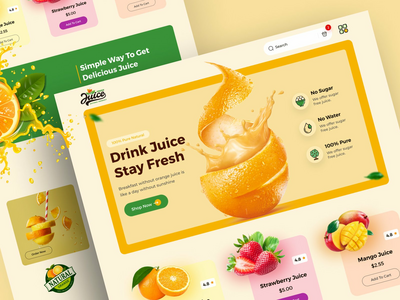 橙汁登陆页面(Orange Juice Landing Page)