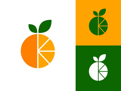 橙色标志设计(Orange Logo Design)