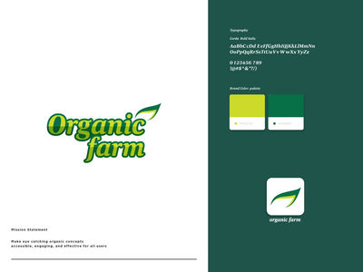 有机农场标志设计模板(Organic Farm Logo Design Template)