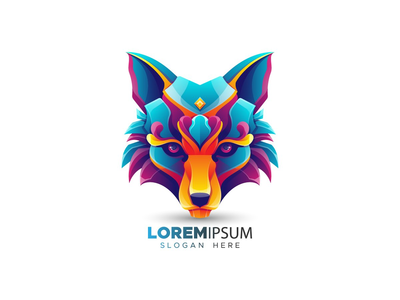 折纸动物标志设计(Origami animal logo design)