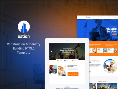 Ostion - 建筑和工业建筑模板(Ostion - Construction & Industry Building Template)