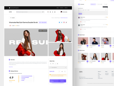 OtFit - 网站详情页面(OtFit - Website Detail Page)