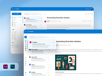 Outlook 重新设计 UI 概念(Outlook Redesign UI Concept)
