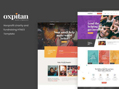 Oxpitan - 非营利慈善和筹款 HTML5(Oxpitan - Nonprofit Charity and Fundraising HTML5)