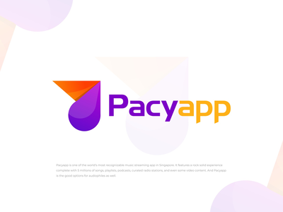 现代标志-Pacyapp音乐应用程序标志(Modern Logo - Pacyapp Music App Logo)