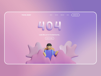 404页面未找到网页模板(404 Page Not Found Web Template)