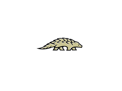 穿山甲鳞片食蚁兽步行侧吉祥物(Pangolin Scaly Anteater Walking Side Mascot)