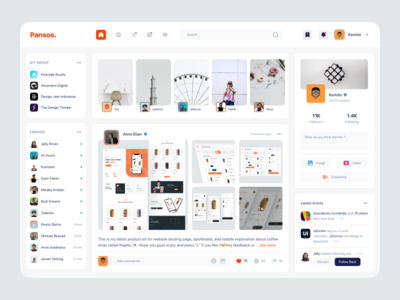 Pansos - 社交媒体仪表板应用程序(Pansos - Social Media Dashboard App)