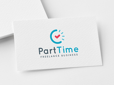 兼职标志模板(Part Time Logo Template)