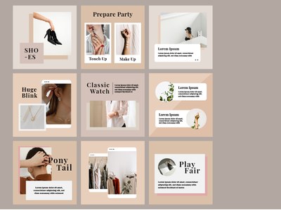 柔和的颜色社交媒体模板(Pastel Color Social Media Template)