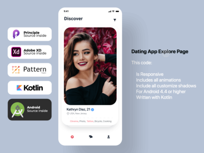 约会探索页面 - 完整来源(Dating Explore Page - Full Source)