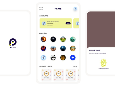 Payfe - 支付应用程序 ui 设计 PART - 1(Payfe - Payment app ui design PART - 1)
