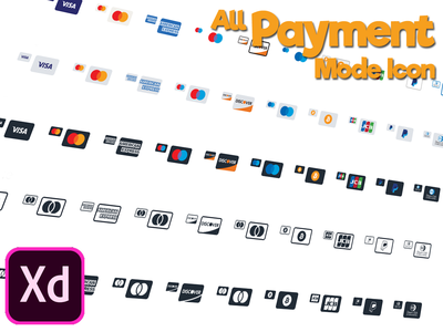 XD 中的所有支付模式图标(All Payment Mode icon in XD)