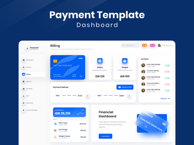 付款模板仪表板财务(Payment Template Dashboard Financial)