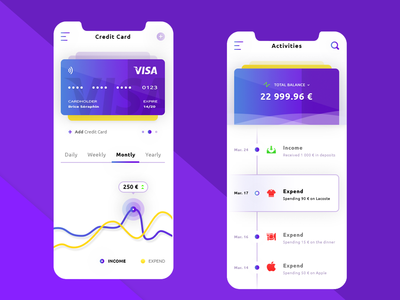 支付应用程序移动屏幕(Payment App Mobile Screens)