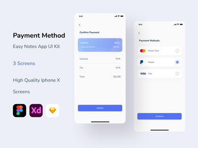 付款方式 UI 屏幕(Payment Method UI Screen)